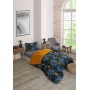 ETE HOMETEX TEK KİŞİLİK LÜX WELSOFT YORGAN MONESTERA HARDAL 155X215CM 8696474231960